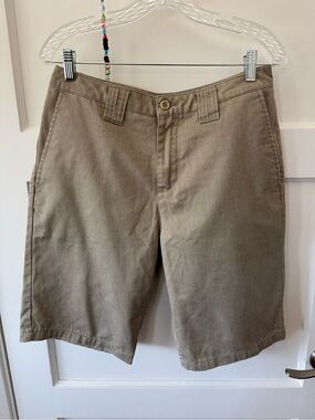 O'Neill Men's Tan Flat-Front Chino Shorts